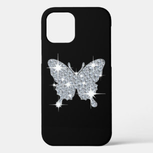 Glam faux diamant sparkle vlinder Case-Mate iPhone case
