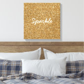Glam Faux Glitter Canvas Afdruk (Insitu (Slaapkamer))