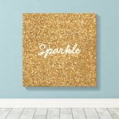 Glam Faux Glitter Canvas Afdruk (Insitu (Houten vloer))