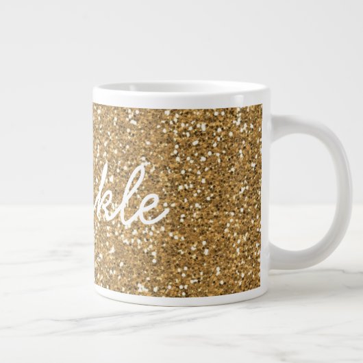 Glam Faux Glitter Grote Koffiekop (Rechts)
