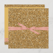 Glam Faux Glitter Kaart (Voorkant / Achterkant)