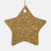 Glam Faux Glitter Keramisch Ornament (Voorkant)