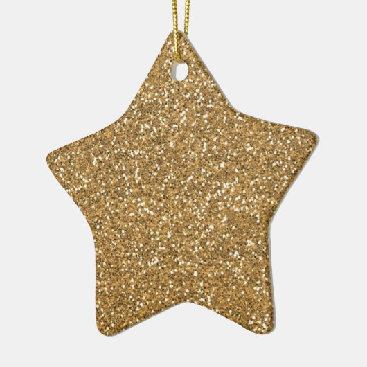 Glam Faux Glitter Keramisch Ornament (Links)