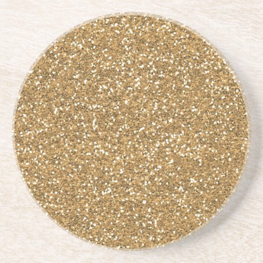Glam Faux Glitter Zandsteen Onderzetter (Voorkant)