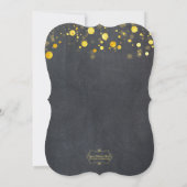 Glam Faux Gold Foil Confetti 50ste verjaardagsfees Kaart (Achterkant)