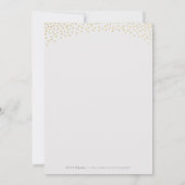 Glam faux gold glitter calligraphy vintage bruilof kaart (Achterkant)
