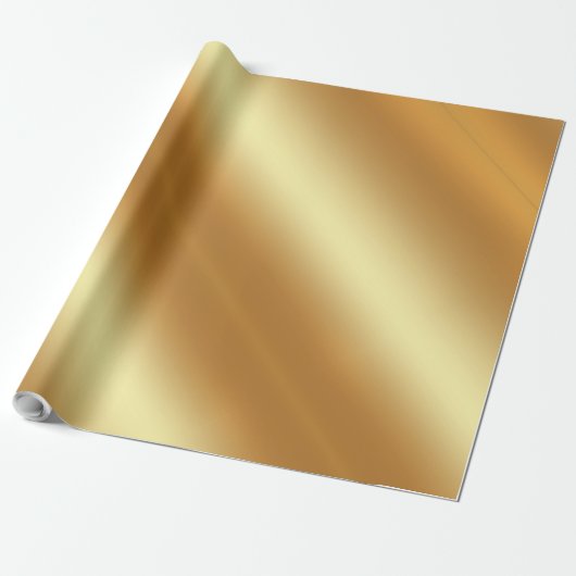Glam Faux Gold Sjabloon Glossy Extra groot cadeau Cadeaupapier (Uitgerold)