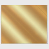 Glam Faux Gold Sjabloon Glossy Extra groot cadeau Cadeaupapier (Vlak)