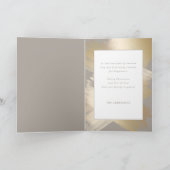 Glam Faux Gouden Abstracte Swashes op Taupe Kaart (Binnen)