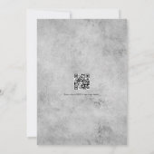 Glam Faux Holographic Agate Geode Wedding QR-code Kaart (Achterkant)