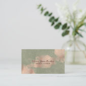 Glam Faux Roos Goud Koper Folie | weddingplanner Visitekaartje (Staand voorkant)