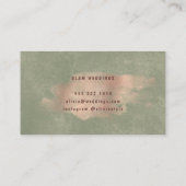 Glam Faux Roos Goud Koper Folie | weddingplanner Visitekaartje (Achterkant)