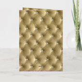 Glam Faux Velvet Gold Christmas Feestdagen Kaart (Achterkant)