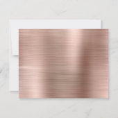 Glam Fed Metal Roos Goud Klassiek Monogram Notitiekaartje (Achterkant)