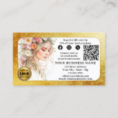 Glam Feminine Bedankt voor uw bestelling Visitekaartje (Achterkant)