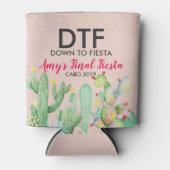 Glam Fiesta gepersonaliseerde vrijgezelle Koelboxx Blikjeskoeler (Voorkant)