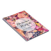 Glam Floral Rozen Trendy Modern Florist & Boutique Notitieboek (Rechterzijde)