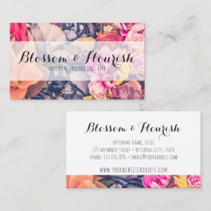 Glam Floral Rozen Trendy Modern Florist & Boutique Visitekaartje
