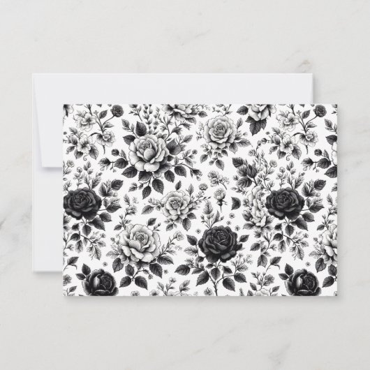  Glam Floral RSVP Kaartje (Achterkant)
