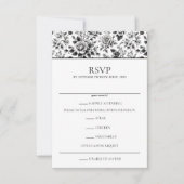  Glam Floral RSVP Kaartje (Voorkant)
