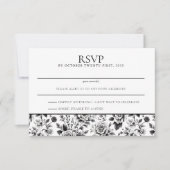  Glam Floral RSVP Kaartje (Voorkant)