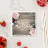 Glam Floral Rustic Wood & Lace Barn Wedding Servet (Insitu)
