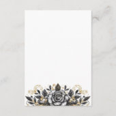  Glam Floral Wedding Informatiekaartje (Achterkant)