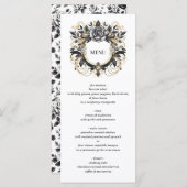  Glam Floral Wedding Menu (Voorkant / Achterkant)