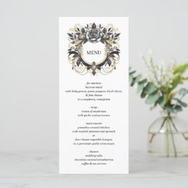  Glam Floral Wedding Menu