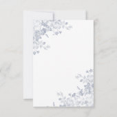 Glam Flower Gold Lijst Calligraphy Vrijgezellenfee Kaart (Achterkant)