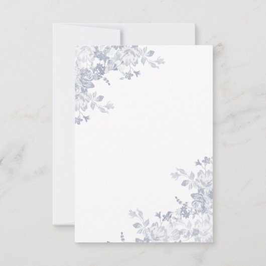 Glam Flower Gold Lijst Calligraphy Vrijgezellenfee Kaart (Achterkant)