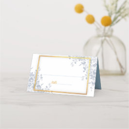 Glam Flowers Gold Lijst Wedding Place Card Plaatskaartje