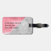 Glam Folie Kijk Monogrammen Bagagelabel (Achterkant horizontaal)