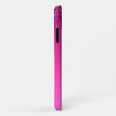 Glam & Fuchsia Ombre Glitter Gepersonaliseerd Mono Case-Mate iPhone Case (Achterkant/rechts)