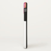 Glam Fuchsia Pink and Gold Circles op wit Case-Mate iPhone Case (Achterkant/links)