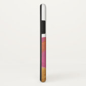 Glam Fuchsia Pink and Gold Circles op wit Case-Mate iPhone Case (Achterkant / rechts)