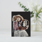 Glam Gal die in Mirror kijkt Briefkaart (Staand voorkant)