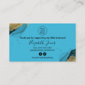 Glam Galaxy Gold Ink Hartelijk dank voor uw aankoo Visitekaartje (Achterkant)