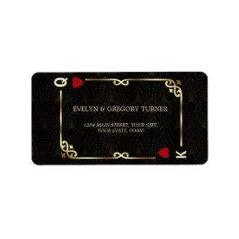 Glam Gatsby Casino Las Vegas Poker Wedding Etiket