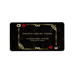 Glam Gatsby Casino Las Vegas Poker Wedding Etiket