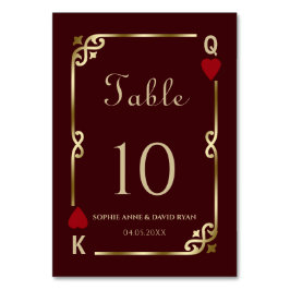 Glam Gatsby Casino Las Vegas Poker Wedding Kaart