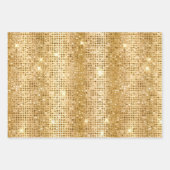 Glam Geel Goud Glitter Luipaard Inpakpapier Vel (Voorkant 3)