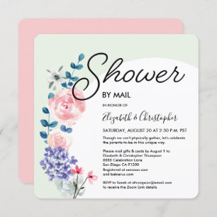 Glam Gender Neutral Whimsical Baby shower per post Kaart