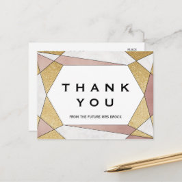 Glam Geometric Diamond Briefkaart