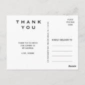 Glam Geometric Diamond Briefkaart (Achterkant)