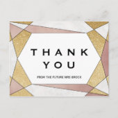 Glam Geometric Diamond Briefkaart (Voorkant)