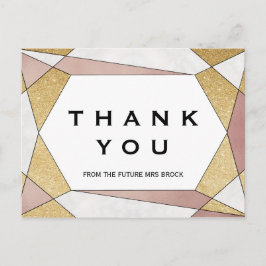 Glam Geometric Diamond Briefkaart