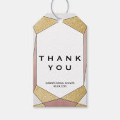 Glam Geometric Diamond Cadeaulabel (Voorkant)