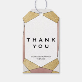 Glam Geometric Diamond Cadeaulabel