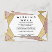 Glam Geometric Diamond Weddenschap Goed Informatiekaartje (Voorkant)